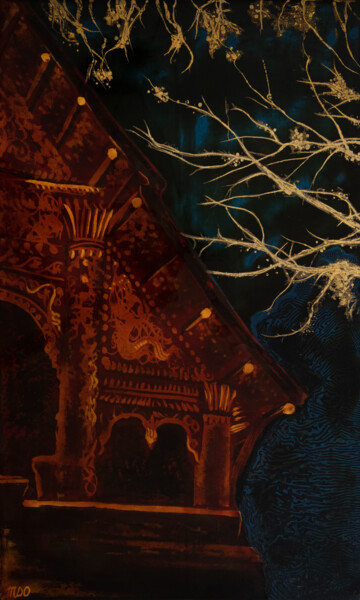 At night